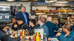SECNAV and Betty Del Toro Give Thanks to Sailors and Their Families on Thanksgiving