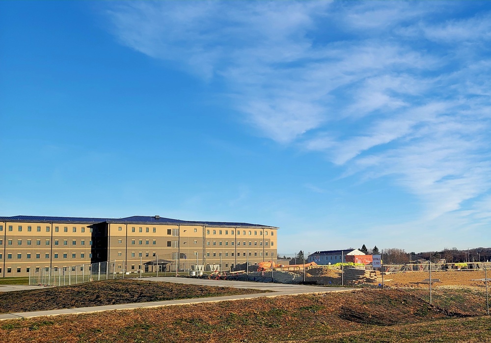 November 2023 construction operations for $28.08 million barracks project at Fort McCoy