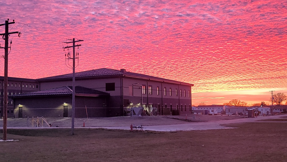 November 2023 construction operations of $11.96 million transient training brigade headquarters