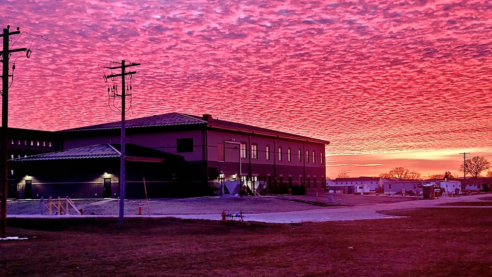November 2023 construction operations of $11.96 million transient training brigade headquarters