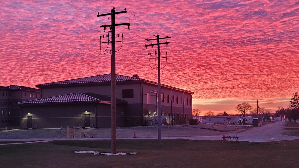 November 2023 construction operations of $11.96 million transient training brigade headquarters