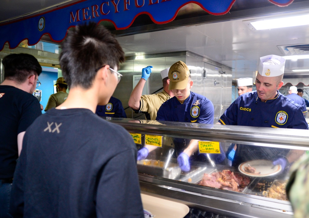 Pacific Partnership 2024-1: USNS Mercy Thanksgiving Dinner