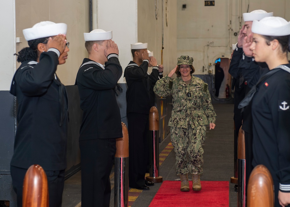 CNO, MCPON, ROK CNO Visit USS Carl Vinson (CVN 70)