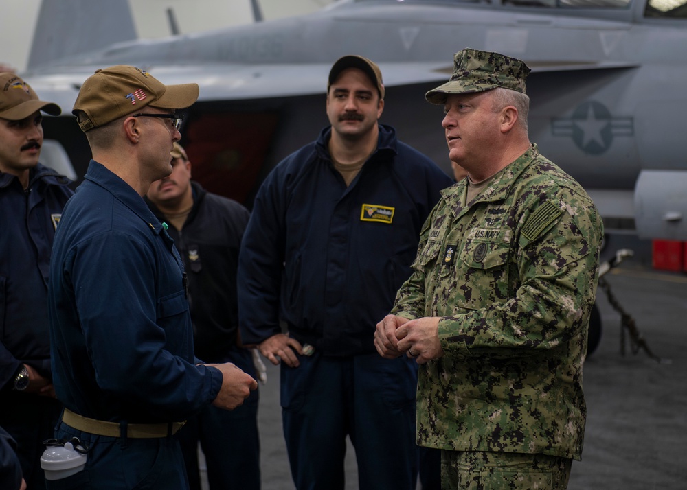 CNO, MCPON, ROK CNO Visit USS Carl Vinson (CVN 70)