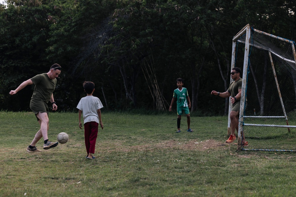 MRF-SEA Marines, Indonesian Korps Marinir, play ultimate frisbee