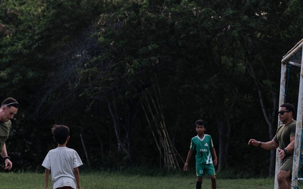 MRF-SEA Marines, Indonesian Korps Marinir, play ultimate frisbee