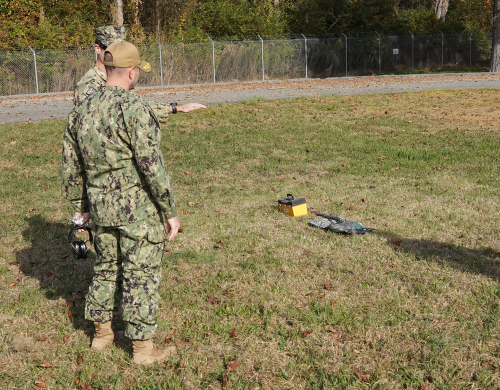 Explosive Ordnance Disposal Mobile Unit (EODMU) 12 conducts demonstration onboard Naval Weapons Station Yorktown