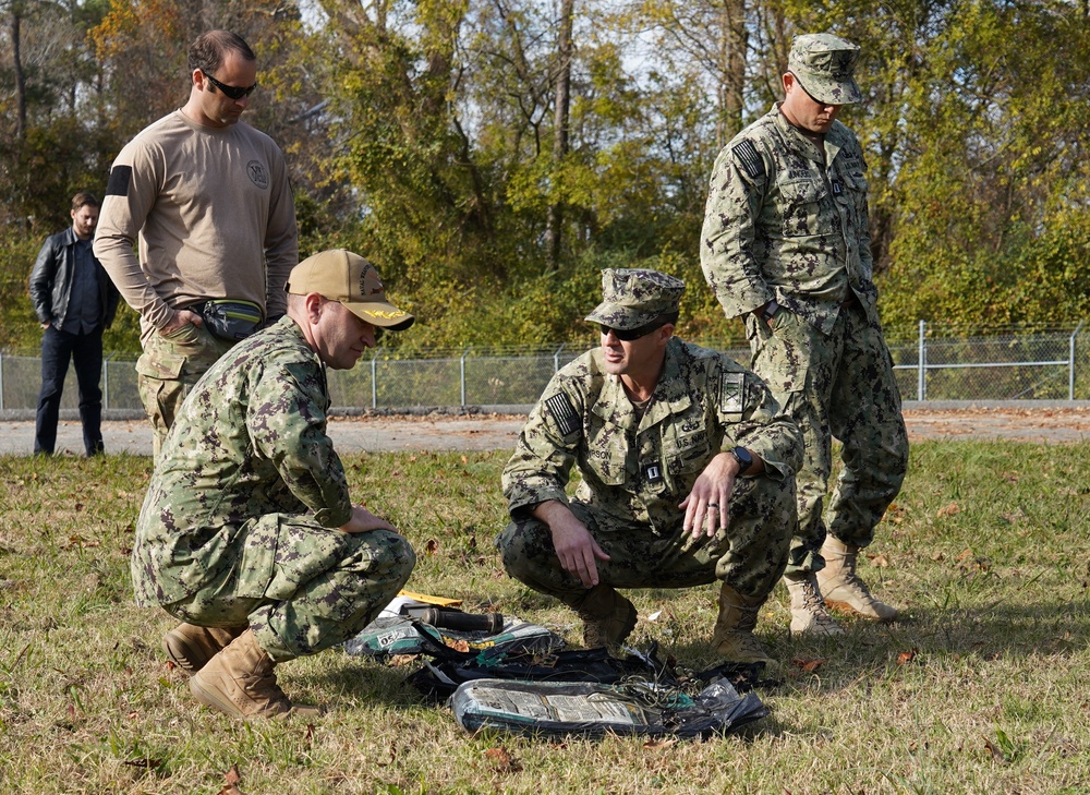 Explosive Ordnance Disposal Mobile Unit (EODMU) 12 conducts demonstration onboard Naval Weapons Station Yorktown