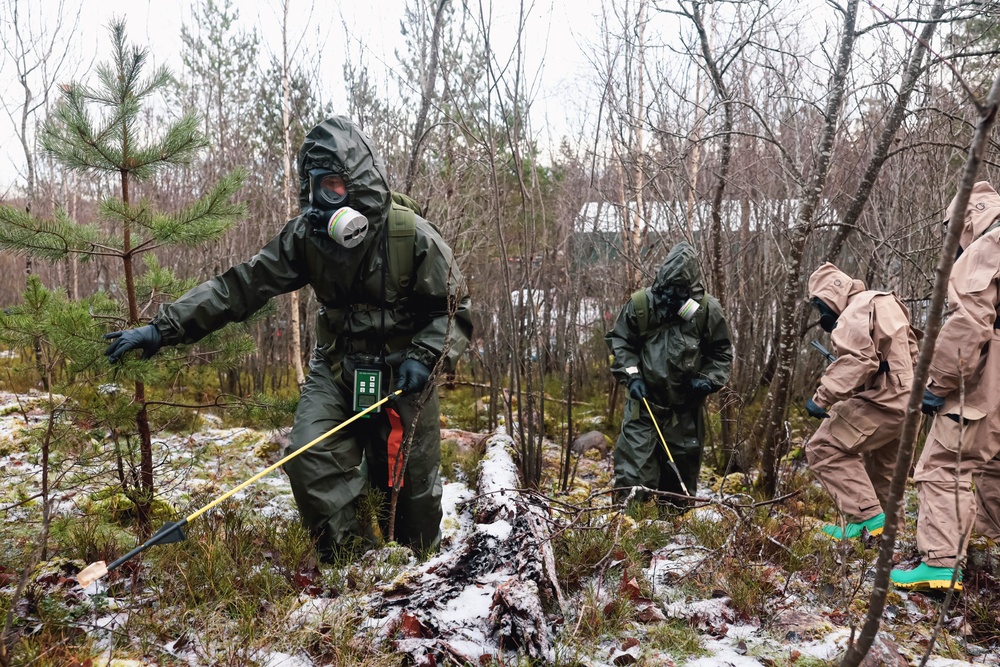 Combat Logistics Battalion 6 and Finnish Coastal Brigade Conduct a EOD and CBRN Exercise