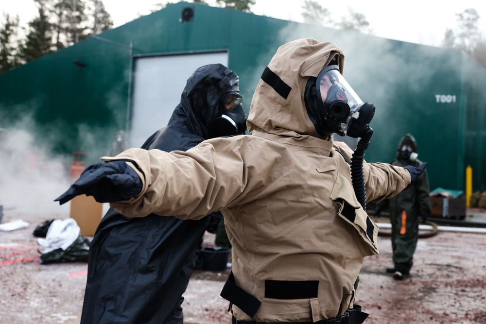 Combat Logistics Battalion 6 and Finnish Coastal Brigade Conduct a EOD and CBRN Exercise