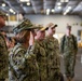 USS Ronald Reagan (CVN 76) hosts Chief of Naval Operations Adm. Lisa Franchetti and Master Chief Petty Officer of the Navy, James Honea, for Thanksgiving