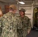 USS Ronald Reagan (CVN 76) hosts Chief of Naval Operations, Adm. Lisa Franchetti, and Master Chief Petty Officer of the Navy, James Honea, for Thanksgiving