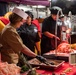 USS Ronald Reagan (CVN 76) hosts Chief of Naval Operations Adm. Lisa Franchetti and Master Chief Petty Officer of the Navy, James Honea, for Thanksgiving