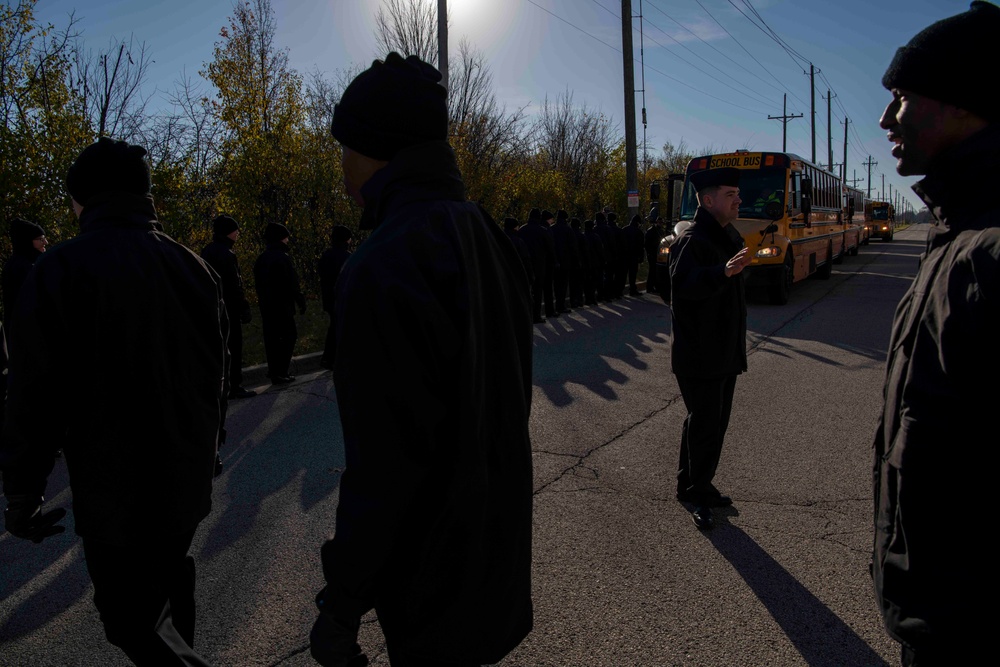 Recruit Training Command (RTC) Holds Adpot-A-Sailor on Thanksgiving