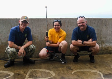 Pacific Partnership 2024-1: U.S. Navy Sailors Power Wash Parliament Building in Honiara
