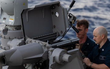 USS Bataan Conducts Mark 38 Gun Weapon System Maintenance