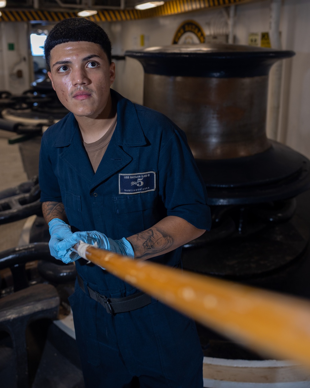 USS Bataan Sailors Conduct Preservation Maintenance