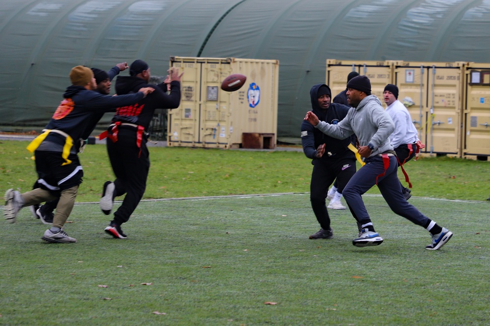 Sustainment Soldiers host Turkey Bowl in Poland