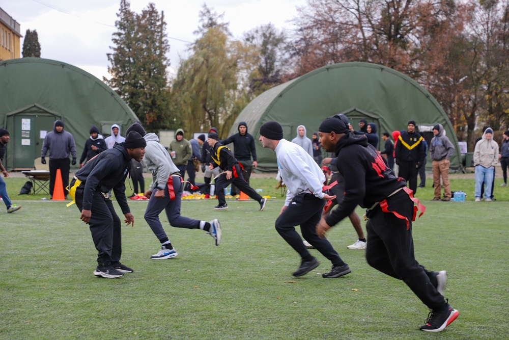 Sustainment Soldiers hosts Turkey Bowl in Poland