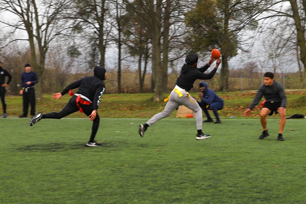 Sustainment Soldiers host Turkey Bowl in Poland