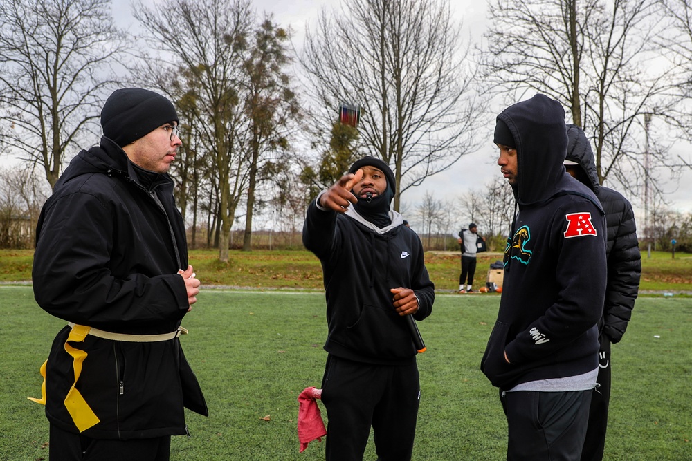 Sustainment Soldiers host Turkey Bowl in Poland