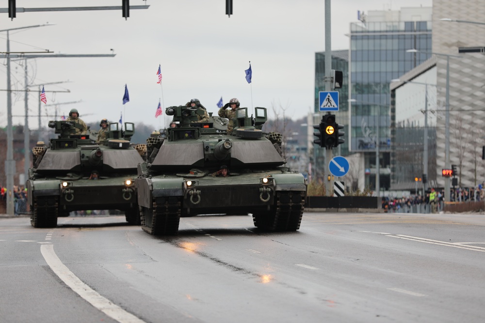 U.S. troops join NATO Allies for Lithuanian Armed Forces Day Parade