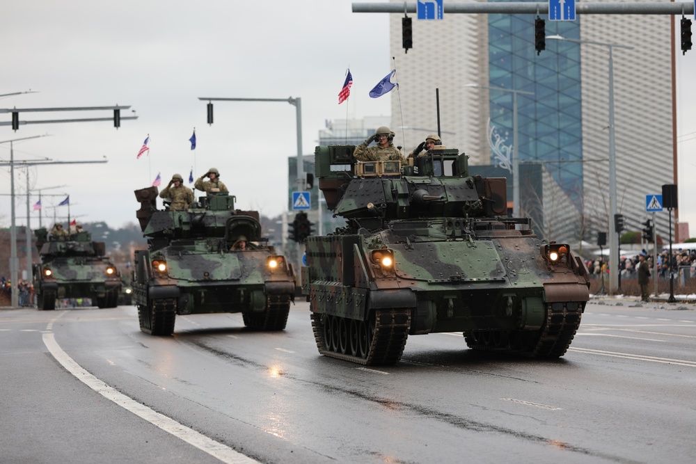 U.S. troops join NATO Allies for Lithuanian Armed Forces Day Parade