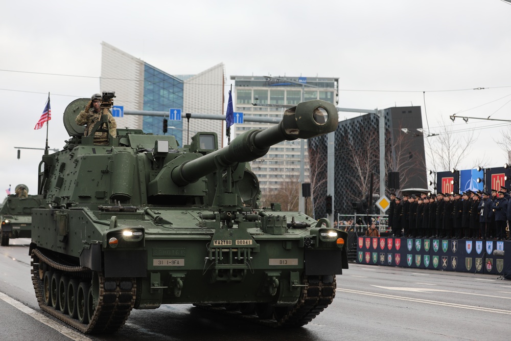 U.S. troops join NATO Allies for Lithuanian Armed Forces Day Parade