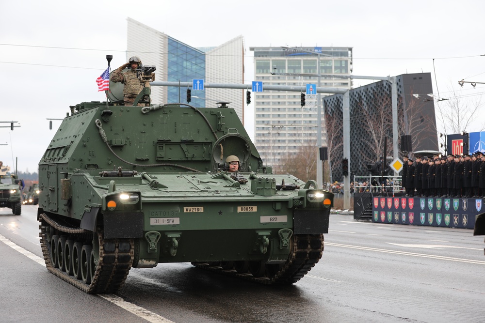 U.S. troops join NATO Allies for Lithuanian Armed Forces Day Parade