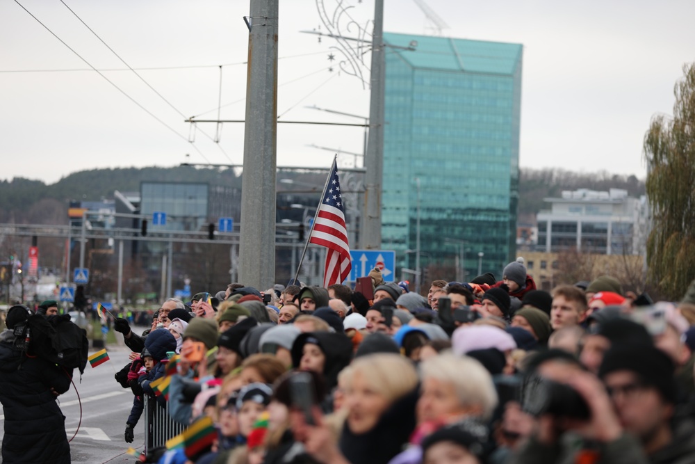 U.S. troops join NATO Allies for Lithuanian Armed Forces Day Parade