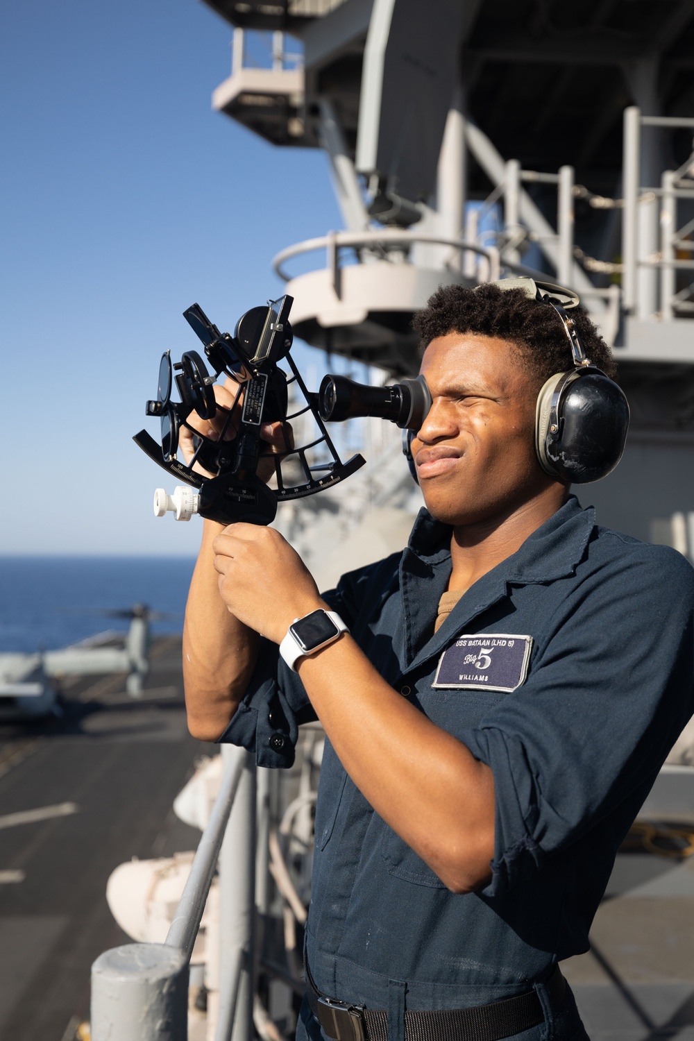 Celestial Navigation aboard USS Bataan