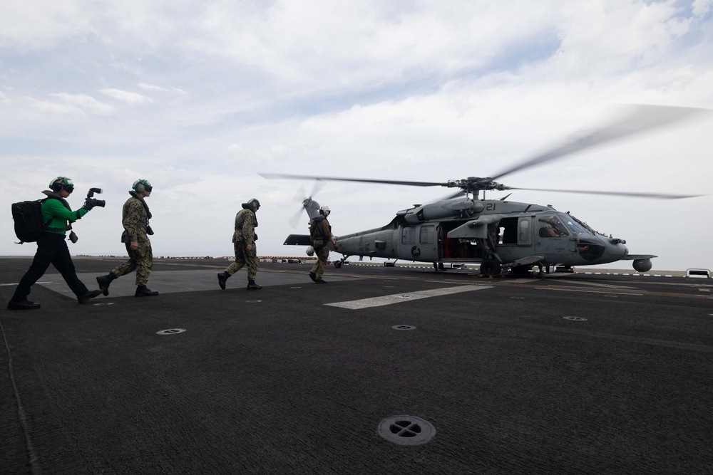 USS Bataan Flight Operations