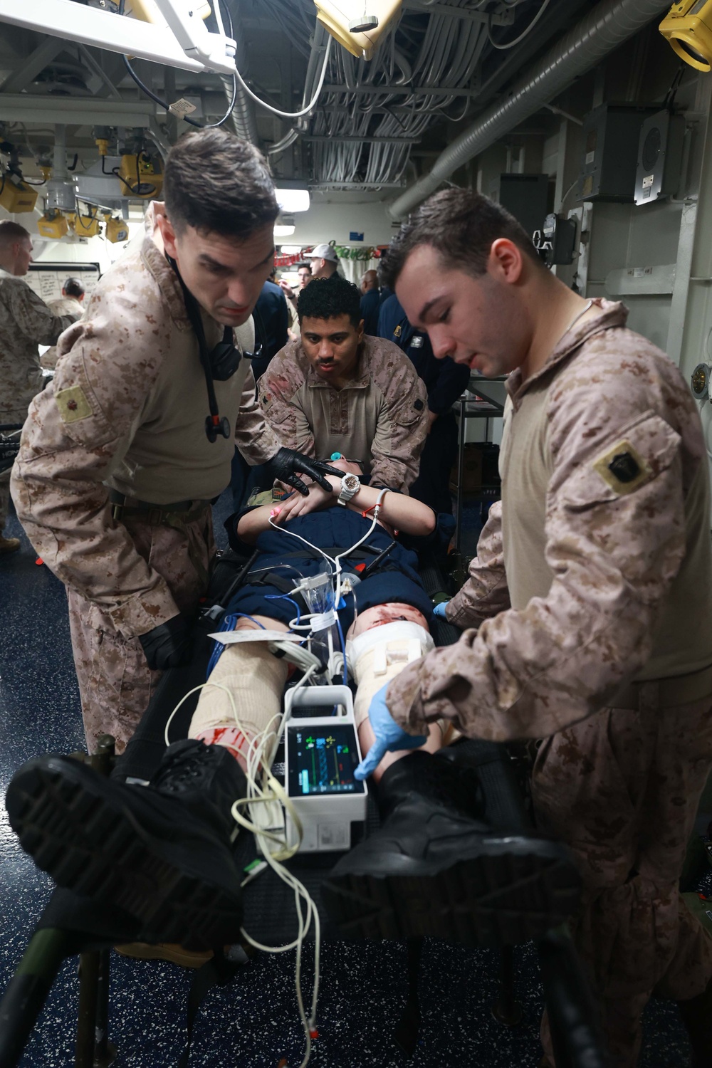 Mass Casualty Drill Aboard USS Bataan