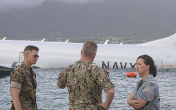 U.S. Rep. Jill Tokuda and U.S. Pacific Fleet Commander Visit Downed P-8A Poseidon.