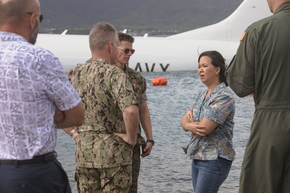 U.S. Rep. Jill Tokuda and U.S. Pacific Fleet Commander Visit Downed P-8A Poseidon.