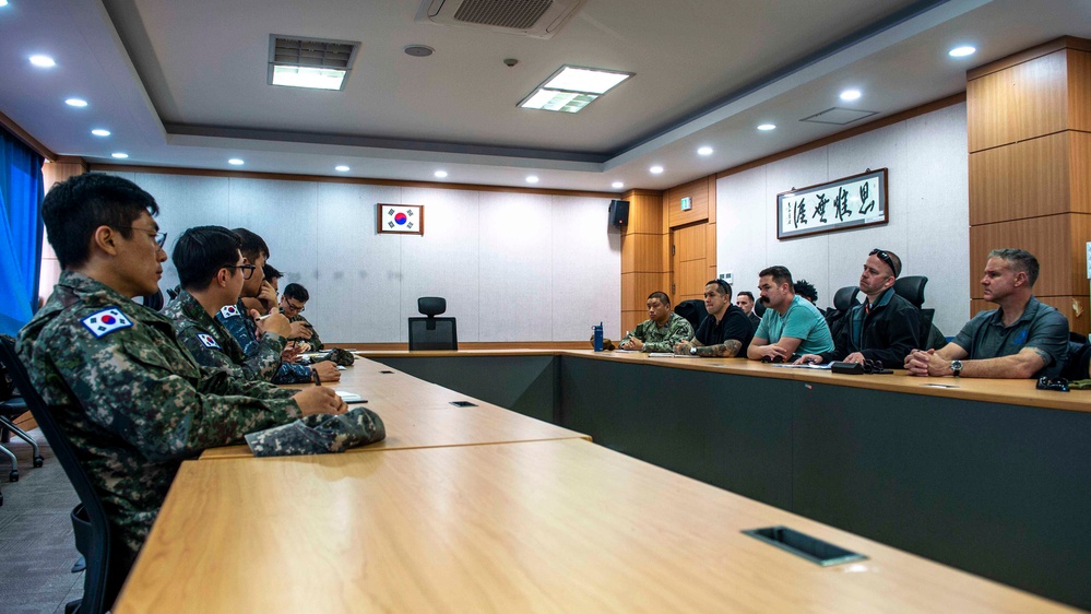 USS Carl Vinson (CVN 70) Sailors Conduct Operations with ROK Sailors