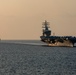 The Dwight D. Eisenhower Strike Group Two transits the Strait of Hormuz