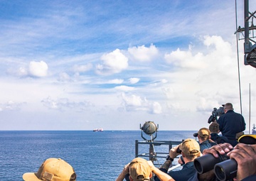 Dwight D. Eisenhower Carrier Strike Group Transits the Strait of Hormuz