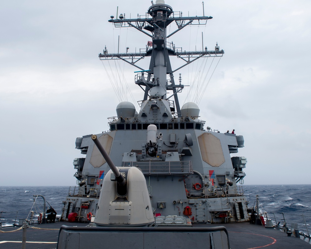 USS Hopper (DDG 70) Transits South China Sea