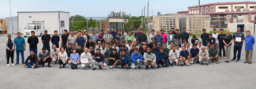 The Directorate of Public Works, USAG-O, gives to their Local Nationals awards for their hard work to recover the Station after a Tropical Storm.
