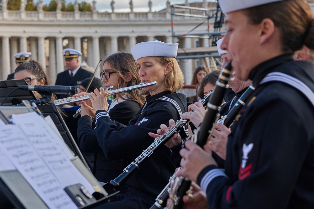 Joint Forces perform at the Vatican City