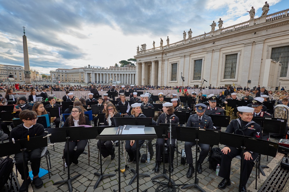 Joint Forces perform at the Vatican City