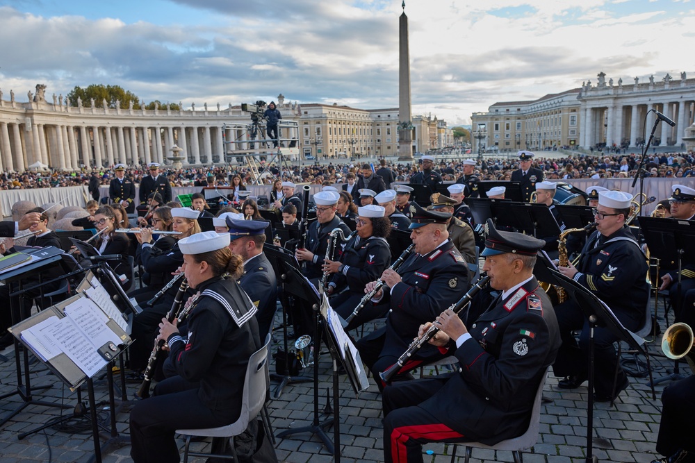 Joint Forces perform at the Vatican City