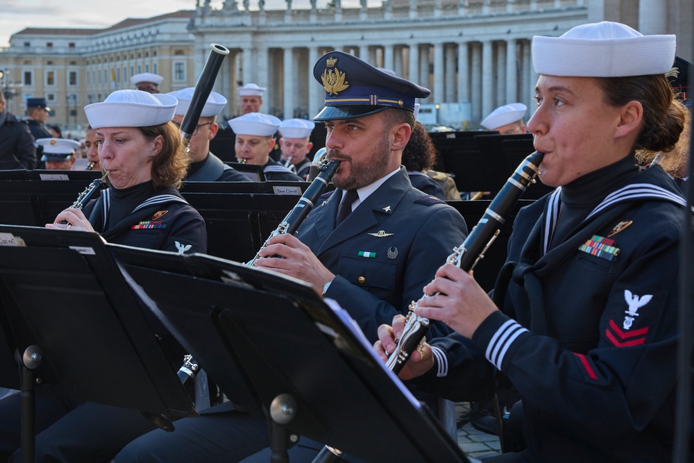 Joint Forces perform at the Vatican City