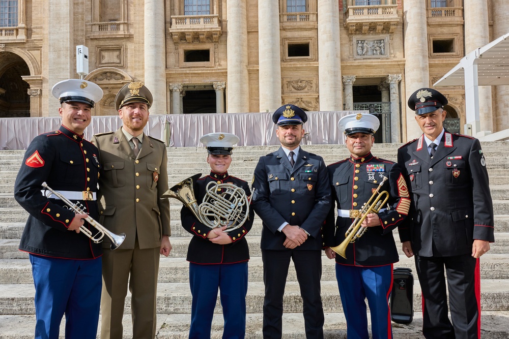 Joint Forces perform at the Vatican City