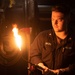 USS Ronald Reagan (CVN 76) Sailors practice welding