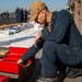 USS Ronald Reagan (CVN 76) Sailors prepare for crash gear inspection