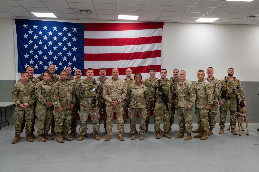 Central Command Senior Enlisted Leaders visit bases in CENTCOM AOR