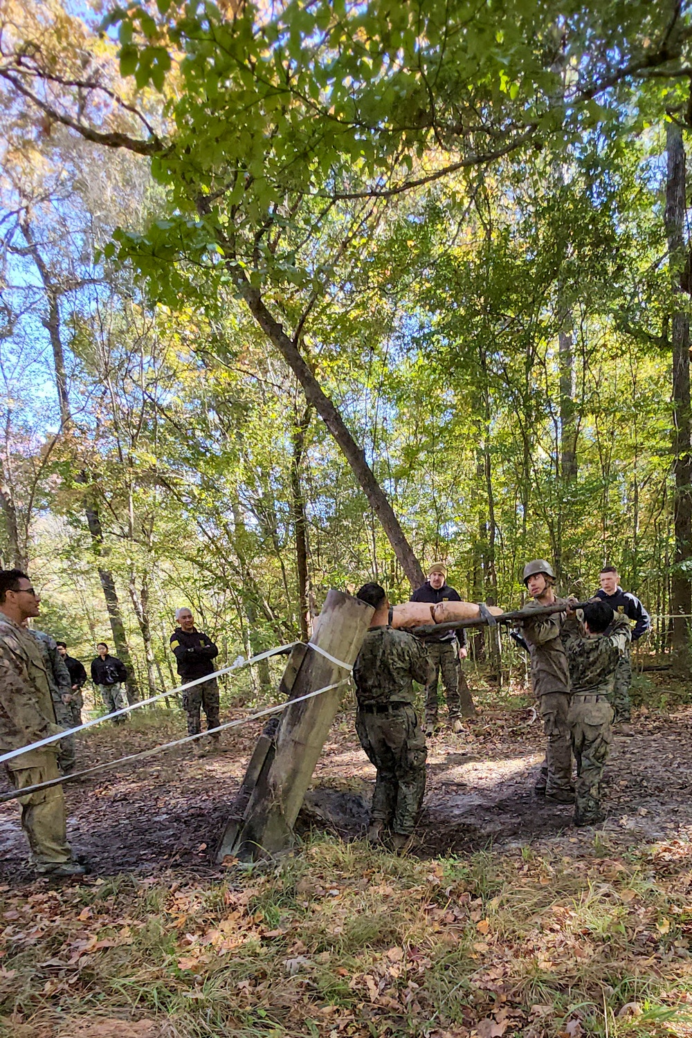 Expeditionary Medical Facility-Kilo runs field medical training endurance course