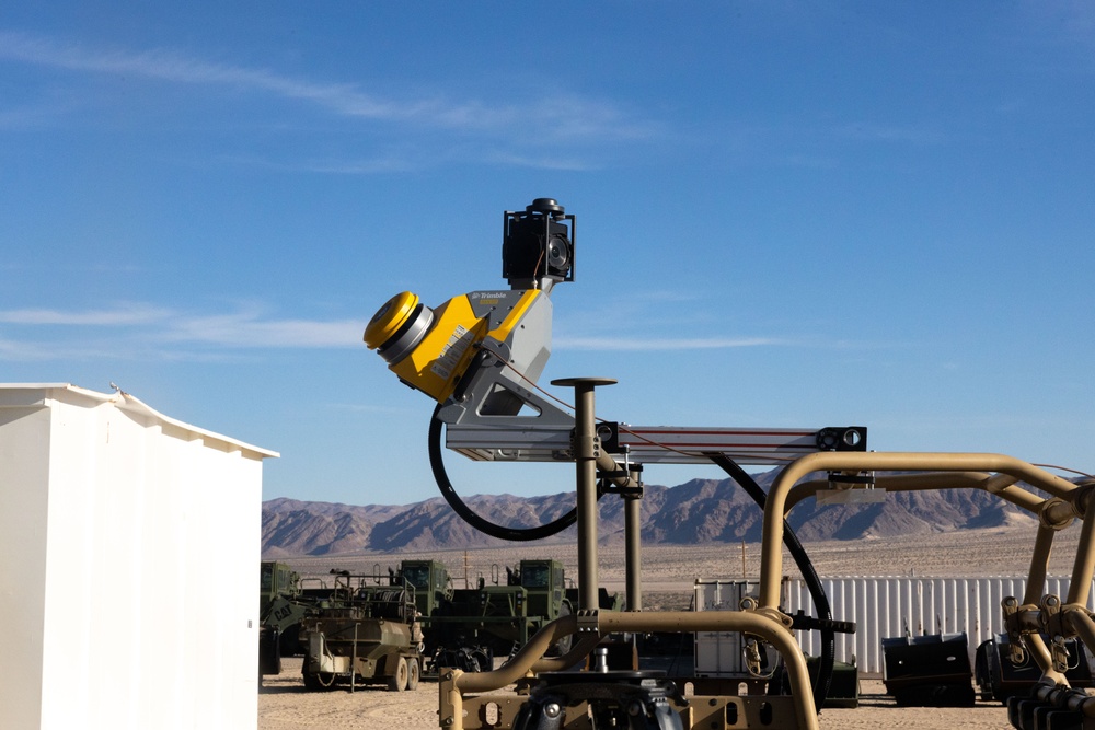 Marine Air Ground Task Force Training Directorate tests new land surveying equipment   SME: